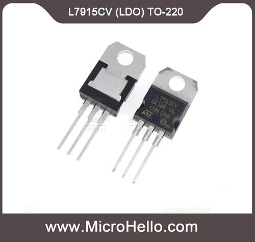 10pcs L7915CV 1.5A (LDO) TO-220 ST Voltage Regulators