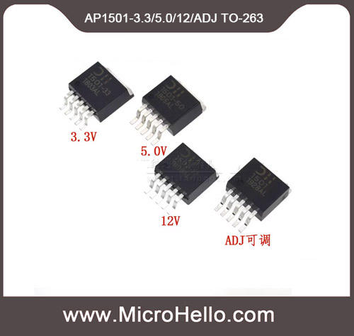 10pcs AP1501-3.3 AP1501-5.0 AP1501-12 AP1501-ADJ TO-263 PWM Buck DC/DC Converter AP1501-33 AP1501-50 AP1501-12