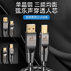 ATAUDIO USB Hi-end audio cable, gold-plated single crystal copper A-B A-TYPEC B-TYPEC TYPEC-TYPEC computer sound card DAC decoder USB cable for HIFI Audio
