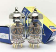 JJ ECC81 Electronic Vacuum Tube with gold-plated pins replaces 12AT7 vacuum tubes