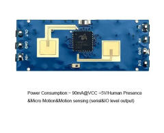 HLK-LD2412 Intelligent human body presence sensing radar module millimeter wave module serial port IO Level output