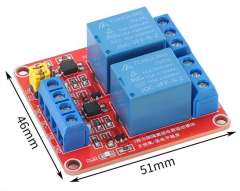 1/2/4/6/8-channel optocoupler isolation relay module, high and low level trigger switch