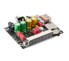 ZK-DAM K1 lossless high-fidelity Bluetooth U-disk sound card coaxial TF decoding board module power amplifier pre-DSP tuning