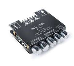 ZK-MT21 Bluetooth audio power amplifier module, 50W*2+100W, 2.1 channel digital power amplifier, subwoofer