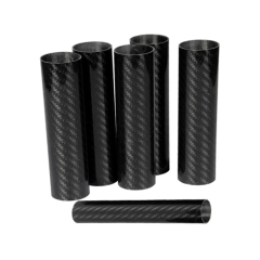 China Cusom Made High Quality Carbon Fiber Products Carbon Fiber Tubes High strength Carbon Fiber 3k Plain Glossy Tube 3K Twill Matt Carbon Fiber Tube Processing For Mechanical Equipment