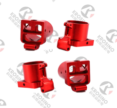 Red Anodized Aluminum Alloy Parts Made in China CNC Machining Parts
