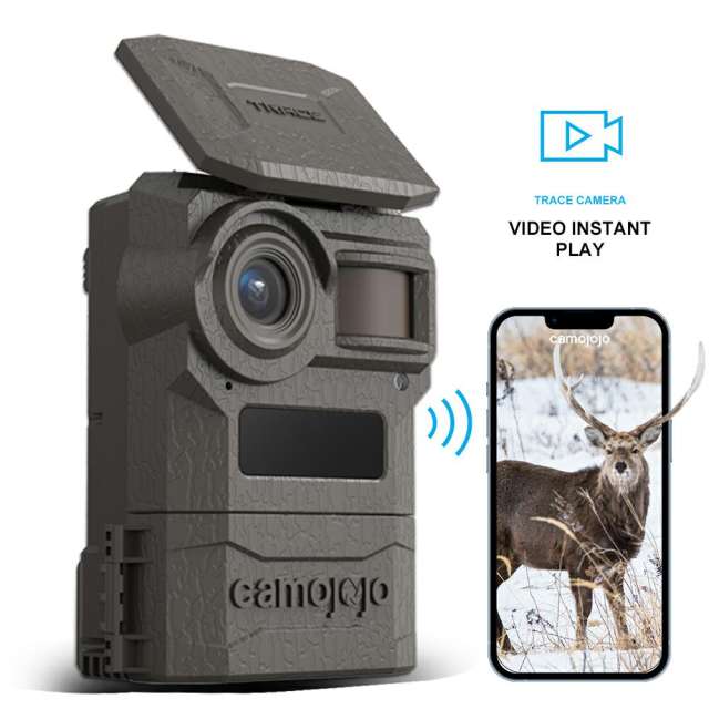 Live Game Camera with Sound 0.2s Trigger, Build-in SD Card and HD Resolution Photos & 1080P Video