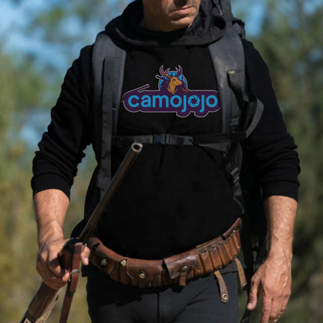 Camojojo Men's Hunting Hoodies with Deer Graphic, Long Sleeve Pocket Sweatshirts