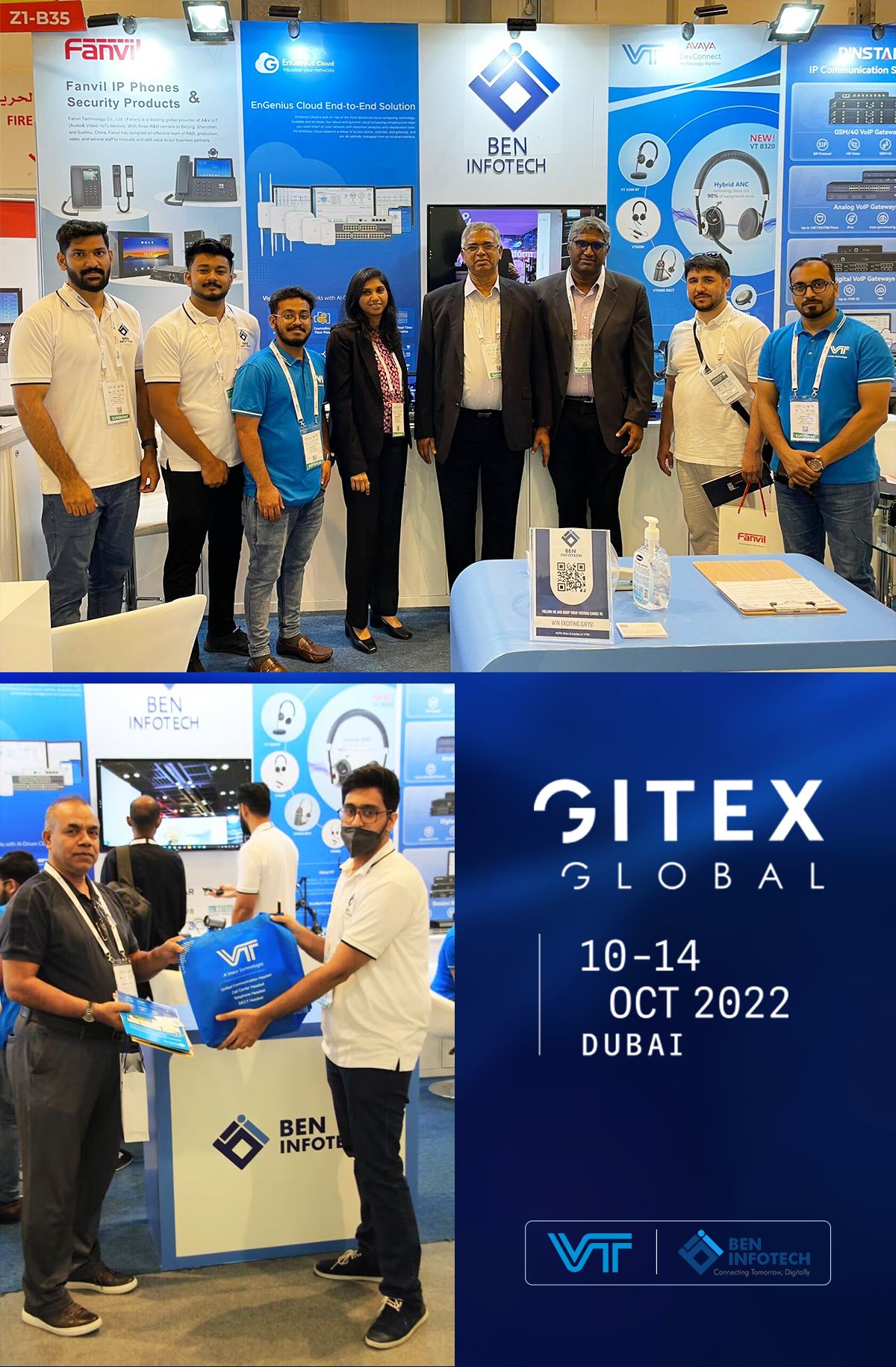 VT Dubai distributor brings VT Headsets attended GITEXN GLOBAL 2022