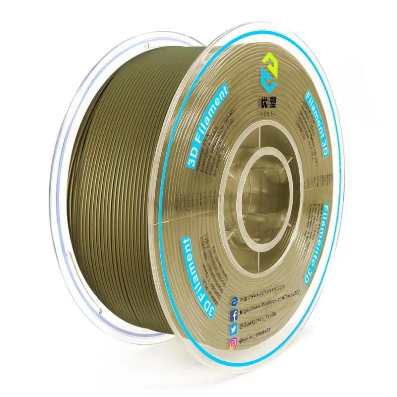 YOUSU Metal PLA 3D Printing filament with multi-color  1.75mm 2.85mm 1kg package