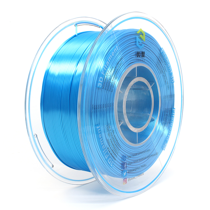 YOUSU Silk PLA 3D Filament with gorgeous surface, Tangle free, Pearlescent  1.75mm, 2.85mm 1kg