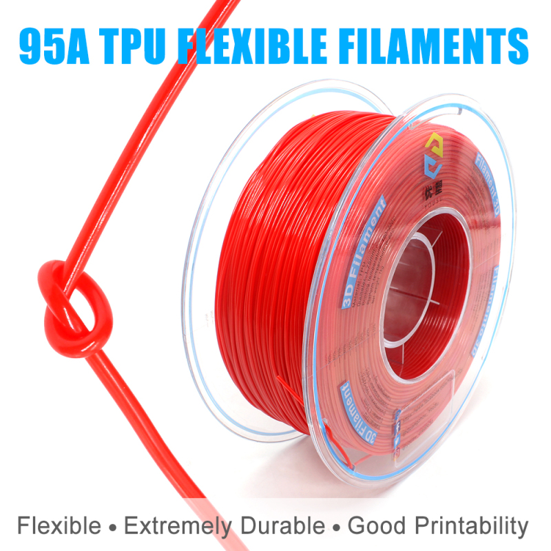 YOUSU Conductive& nomal TPU  3D printer filament, with multi-color 1.75mm 2.85mm 1kg