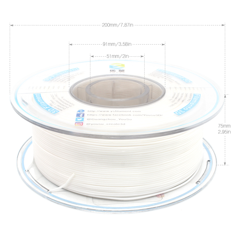 YOUSU TPU,3D Filament, Flexible, with multi-color 1.75mm 2.85mm 1kg