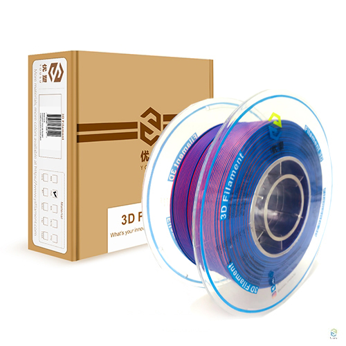 YOUSU Dual color  PLA 3D Filament with gorgeous surface, Tangle free, Pearlescent  1.75mm, 2.85mm 1kg