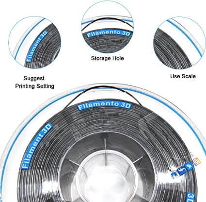 YOUSU PP（polypropylene) 3d printer Filament,  1.75 mm For FDM 3D Printer