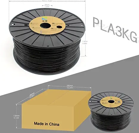 YOUSU  PLA+, 3D Printing filament black and  multi-color  1.75mm 2.85mm 1kg package