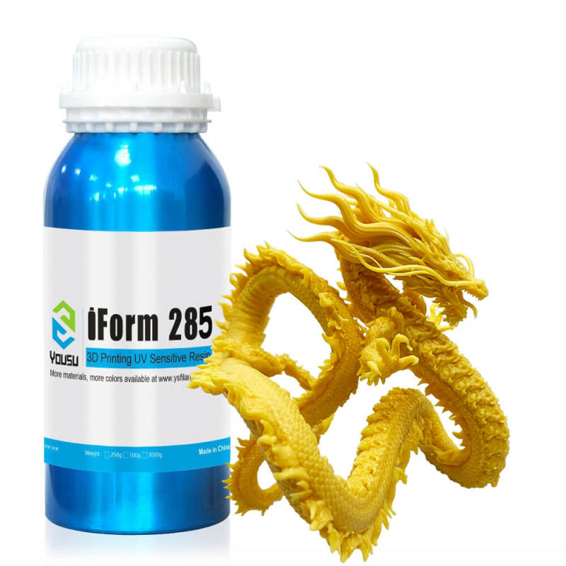 YOUSU iForm285 3d printer resin,405nm UV-Curing Resin,High Prcision  fit for 8K 3d resin printer