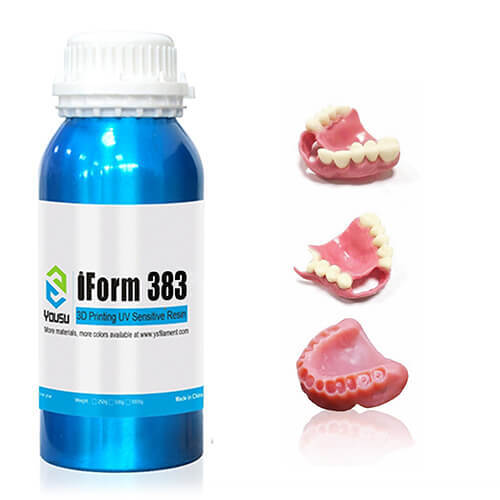 YOUSU  Denture Resin 405nm UV LCD/DLP 3d printer resin  High Precision and fast forming