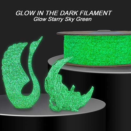 YOUSU  Glitter PLA co-extrude 3D Filament clear coat out side, black insde ,3d printer pla filament galaxy glow pla