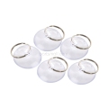 5Pcs Light Duty Small Suction Cup with Metal Key Ring