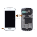 For Samsung Galaxy S3 Mini i8190 LCD Screen Display Assembly With Frame - White