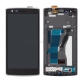 For OnePlus One LCD Screen Display Touch Digitizer Assembly With Frame Original - Black