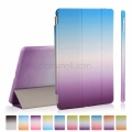 For iPad Smart Wake Up Sleep Cover Rainbow Gradient With PC Back Case