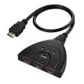 Mini 3 Ports HDMI Splitter Cable 1.4b 4K2K 1080P Switcher