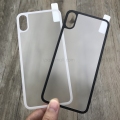 For iPhone X Back Glass Matte Anti Fingerprint  Carbon Fiber Tempered Glass