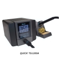 QUICK TS1200A Soldering Station Original ESD LED Display Hot Air Rework Desoldering Station Lead Free For IC Chip Repair