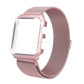 For Apple Watch Band Stainless Steel Mesh Magnetic Wrist Band with Metal Protective Case