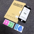 For iPhone 5D Curved Full Cover Screen Protector Tempered Glass With Box