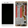 For Huawei P9 EVA-L09 LCD Screen Display Tough Digitizer With Frame Assembly White