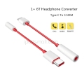 For Oneplus Original Earphone Jack Adapter Type-C To 3.5mm Headphone Converter Cable