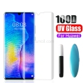 For Huawei UV Liquid Curved Full Glue Tempered Glass Screen Protector