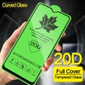 For iPhone 20D Curved Tempered Glass Full Cover Protector Black