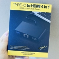 Type C USB C to HDMI 4 in 1 Adapter HDMI LAN USB TYPE C