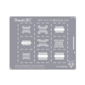Qianli BGA Reballing Stencil for MAC SSD DDR Solid State Hard Disk Square Hole Soldering Net Reballing Plate T0.25MM For Macbook