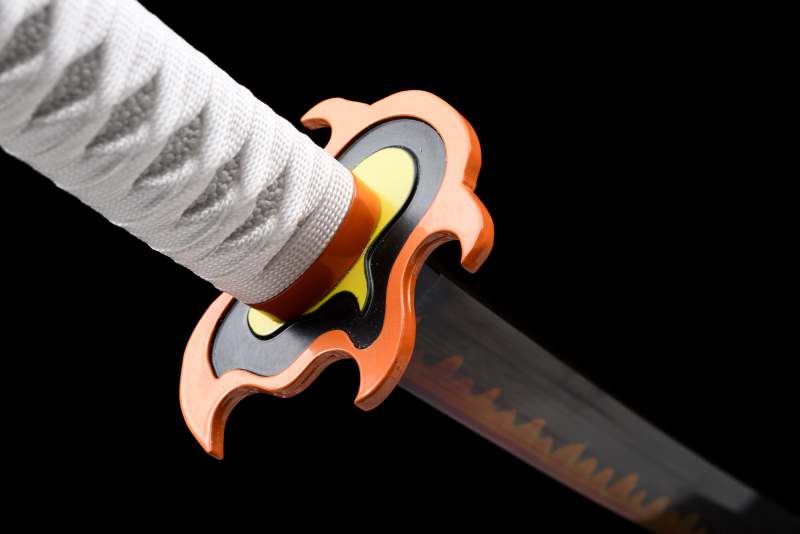 Demon Slayer Cosplay Anime Swords T10 Steel Clay Tempered with Hamon Handmade Katana Sword Real Japanese Samurai Sword