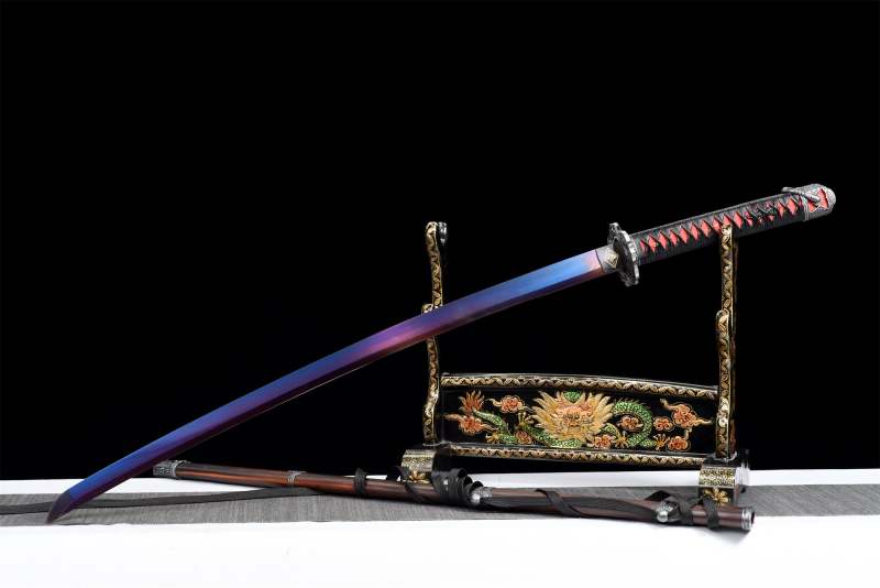 Red Undead Cut Katana,Sekiro: Shadows Die Twice,Japanese Samurai Sword,Real Katana,Handmade sword,High manganese steel