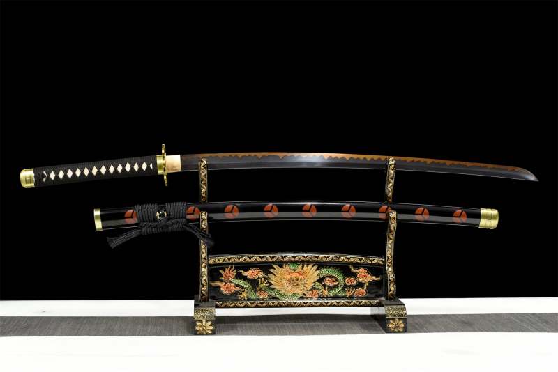 Anime Sword,One Piece Roronoa Zoro,Japanese Samurai Sword,Real Handmade anime Katana,T10 High Carbon Steel Clay Tempered With Hamon