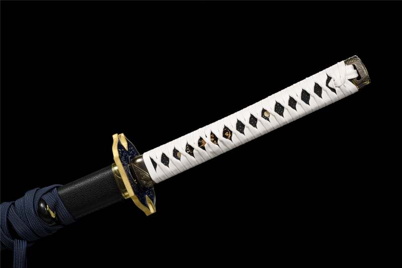 Anime Yamato Katana Sword,Devil May Cry 5 Vergil Sword,Real Handmade Japanese Samurai Sword,T10 Steel Clay Tempered With Hamon