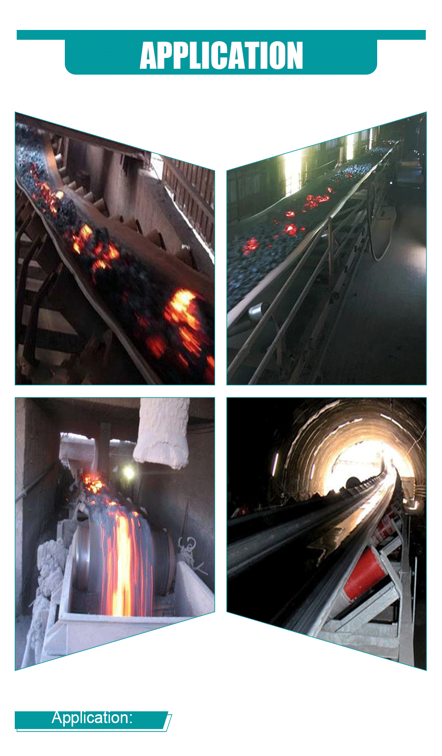 Heat Resistant Rubber Conveyor Belt For Coke