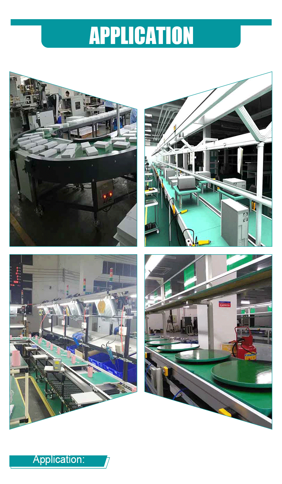 Assembly line conveyor belt