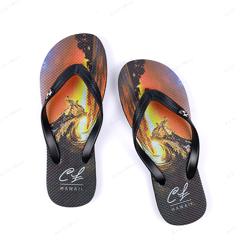 Fashion Design Summer Beach Light Weight Sandals Children Shoes Custom Printing Kids Flip Flops Manufacturers