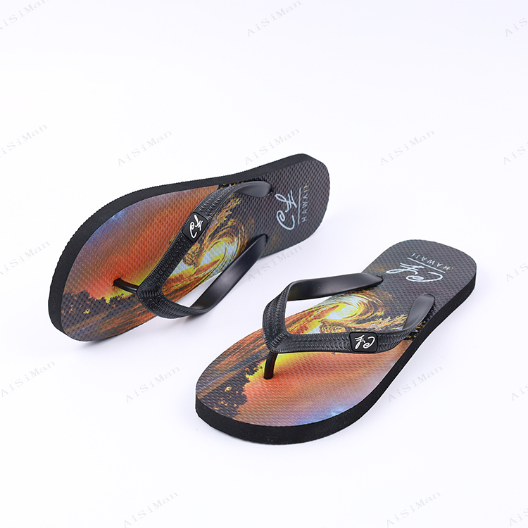 Fashion Design Summer Beach Light Weight Sandals Children Shoes Custom Printing Kids Flip Flops Manufacturers