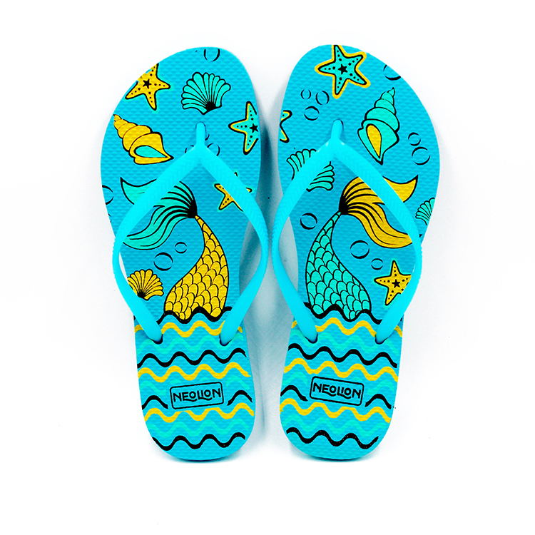 Latest Customized flip flop slippers colorfull print flip flops for women