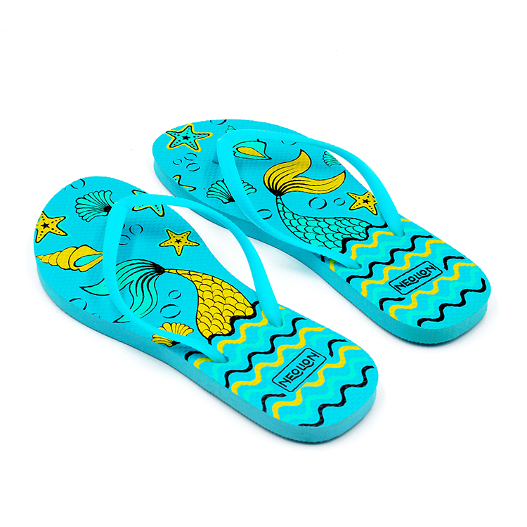 Latest Customized flip flop slippers colorfull print flip flops for women