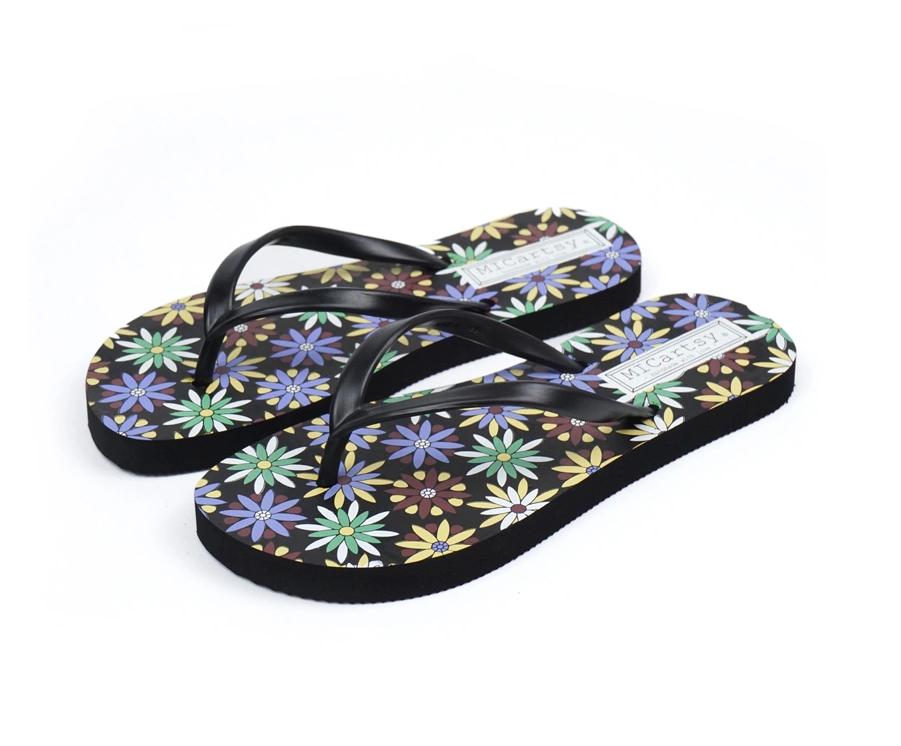 Promotional slippers with customized logo print gift flip flops
