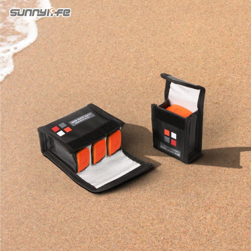 Sunnylife Li-Po Safe Bag Explosion-proof Battery Safe Storage Bags Accessories for EVO Nano/Lite Series